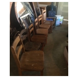 Vintage Wooden Children Chairs
