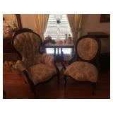 Parlor chairs and tables
