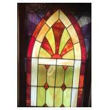 Huge Stain Glass framed