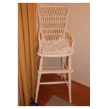 ANTIQUE WICKER HIGH CHAIR