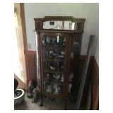 Antique Oak China Cabinet