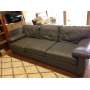 Gray leather sofa