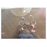 gold and silver rings