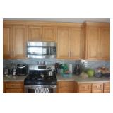 great kitchen gas stove and Micro