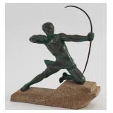 Lot 5: Max LeVerrier Metal Sculpture of Archer 