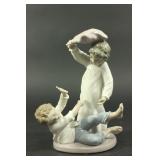 Lot 42: Nao by Lladro Porcelain Figurine "Pillow Fight" 
