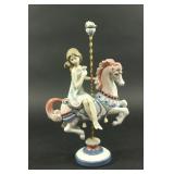 Lot 45: Lladro Figurine Girl on Carousel Horse 