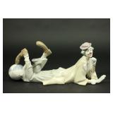 Lot 49: Lladro Porcelain Figurine of Clown Lying Down 