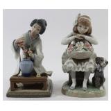Lot 73: 2 Lladro Figurines 
