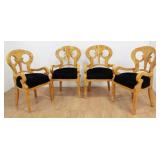 Lot 102: Set 4 Beidermeier Style Armchairs 