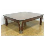 Lot 113: Art Deco Oak Parquetry Inlay Coffee Table 