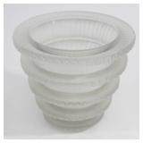 Lot 301: Lalique Glass "Chevreuse" Vase 