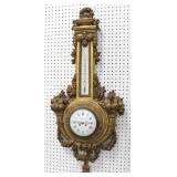 Lot 321: Planchon French Giltwood Cartel Clock 