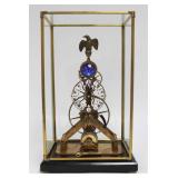 Lot 323: Contemporary Skeleton Clock 