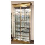 Lot 395: French Brass & Glass Display Cabinet 