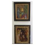 Lot 446: 2 Works, Still Life & Two Girls 