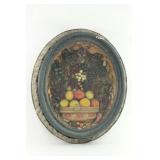 Lot 449: Victorian Wax Fruit Still Life in Shadow Box 