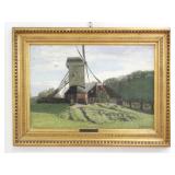 Lot 467: Vilhelm Theodore Fischer, Landscape with Windmill 