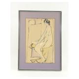 Lot 476: Leopoldo Torres Aguero, "Nude Woman" 
