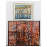 Lot 492: 2 Oils on Canvas 