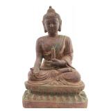 Lot 560: Antique Cast Iron Seated Buddha 