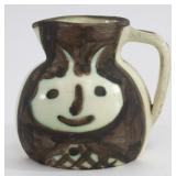 Lot 651: Pablo Picasso Glazed Pitcher with Face 