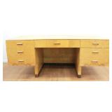 Lot 652: Mid-Century Modern Henredon Scene 2 Burlwood Desk 