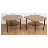 Lot 659: 2 Danish Modern Teak Lamp Tables