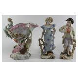 Lot 19: 3-Piece Lot of Dresden Style Items 