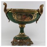 Lot 30: Sèvres Style Green Colored Jardiniere 