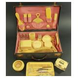 Lot 89: 27-Piece Bakelite Grooming Kit 