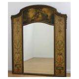 Lot 106A: Neoclassic Style Polychromed Trumeau Mirror 