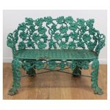 Lot 115A: Victorian Grape Wine Cast Iron Garden Bench 
