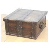 Lot 121: Antique Strong Box 