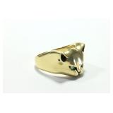 Lot 204: 18 Carat Cat Ring 