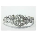 Lot 226: Diamond & Platinum Bracelet 