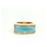 Lot 237: Stephen Webster 18K Gold Diamond Crystal Haze Ring 