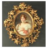 Lot 319: KPM Porcelain Oval Plaque of Queen Louise 