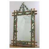 Lot 404: Mid-19th Century Trellis Form Mirror 