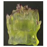 Lot 507: Daum France Pate de Verre Flower Tray/Dish 