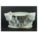 Lot 616: Chinese Celadon Figural Pillow 