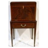 4 - Henkel Harris inlaid mahogany silver chest 40" tall x 22" wide x 16" deep