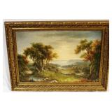 59 - Oil on canvas painting - signed 42 x 31