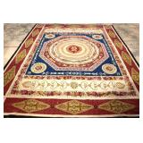 224 - Needlepoint area rug size 91" x 117"