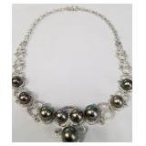 410 - 14K Gold Tahitian pearl & Diamond 17" necklace Appraised $28,150 5.91 ct Diamonds 12 9.5mm to 