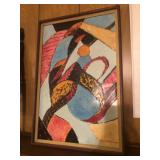 Framed Lyubov Popova print