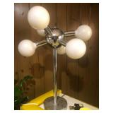 Robert Sonneman MCM Sputnick-Style chrome table lamp