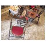Four funeral parlor chairs from Marina, Ar