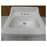 White Porcelain Sink 