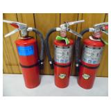 (3) Fire Extinguishers 
